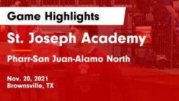 St. Joseph Academy  vs Pharr-San Juan-Alamo North  Game Highlights - Nov. 20, 2021