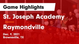 St. Joseph Academy  vs Raymondville  Game Highlights - Dec. 9, 2021