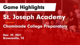 St. Joseph Academy  vs Chaminade College Preparatory Game Highlights - Dec. 29, 2021