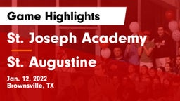 St. Joseph Academy  vs St. Augustine   Game Highlights - Jan. 12, 2022