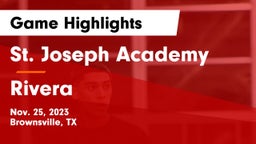 St. Joseph Academy  vs Rivera  Game Highlights - Nov. 25, 2023