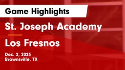 St. Joseph Academy  vs Los Fresnos  Game Highlights - Dec. 2, 2023