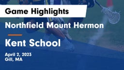 Northfield Mount Hermon  vs Kent School Game Highlights - April 2, 2023