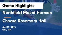 Northfield Mount Hermon  vs Choate Rosemary Hall  Game Highlights - April 5, 2023
