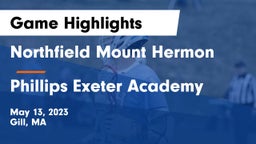 Northfield Mount Hermon  vs Phillips Exeter Academy  Game Highlights - May 13, 2023