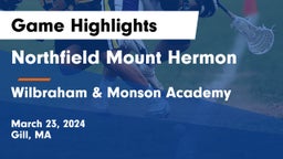 Northfield Mount Hermon  vs Wilbraham & Monson Academy  Game Highlights - March 23, 2024