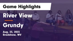 River View  vs Grundy Game Highlights - Aug. 23, 2023