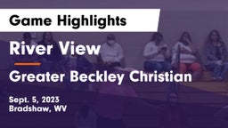 River View  vs Greater Beckley Christian Game Highlights - Sept. 5, 2023