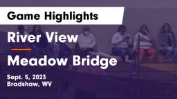 River View  vs Meadow Bridge Game Highlights - Sept. 5, 2023