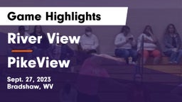 River View  vs PikeView  Game Highlights - Sept. 27, 2023