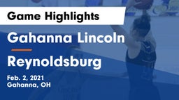 Gahanna Lincoln  vs Reynoldsburg  Game Highlights - Feb. 2, 2021