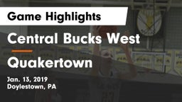 Central Bucks West  vs Quakertown Game Highlights - Jan. 13, 2019
