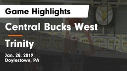 Central Bucks West  vs Trinity Game Highlights - Jan. 28, 2019