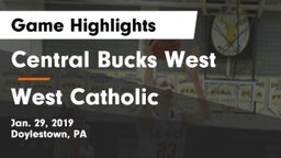 Central Bucks West  vs West Catholic Game Highlights - Jan. 29, 2019