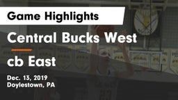 Central Bucks West  vs cb East Game Highlights - Dec. 13, 2019