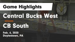 Central Bucks West  vs CB South Game Highlights - Feb. 6, 2020