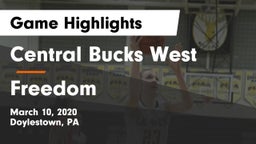 Central Bucks West  vs Freedom  Game Highlights - March 10, 2020