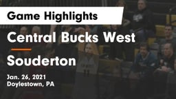 Central Bucks West  vs Souderton  Game Highlights - Jan. 26, 2021