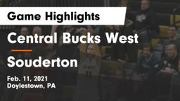 Central Bucks West  vs Souderton  Game Highlights - Feb. 11, 2021