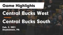 Central Bucks West  vs Central Bucks South  Game Highlights - Feb. 2, 2021