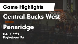 Central Bucks West  vs Pennridge  Game Highlights - Feb. 4, 2022