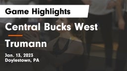 Central Bucks West  vs Trumann  Game Highlights - Jan. 13, 2023
