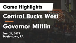 Central Bucks West  vs Governor Mifflin  Game Highlights - Jan. 21, 2023