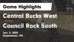 Central Bucks West  vs Council Rock South  Game Highlights - Jan. 5, 2024