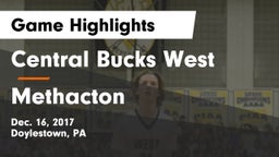 Central Bucks West  vs Methacton  Game Highlights - Dec. 16, 2017