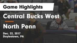Central Bucks West  vs North Penn  Game Highlights - Dec. 22, 2017