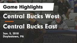 Central Bucks West  vs Central Bucks East  Game Highlights - Jan. 5, 2018