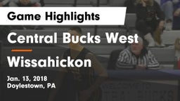 Central Bucks West  vs Wissahickon  Game Highlights - Jan. 13, 2018