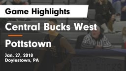 Central Bucks West  vs Pottstown Game Highlights - Jan. 27, 2018