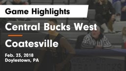 Central Bucks West  vs Coatesville  Game Highlights - Feb. 23, 2018