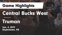 Central Bucks West  vs Truman  Game Highlights - Jan. 4, 2019
