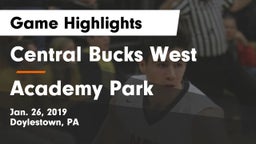 Central Bucks West  vs Academy Park  Game Highlights - Jan. 26, 2019