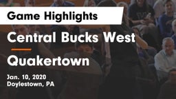 Central Bucks West  vs Quakertown  Game Highlights - Jan. 10, 2020