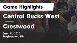 Central Bucks West  vs Crestwood  Game Highlights - Jan. 11, 2020