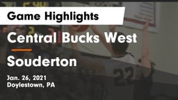 Central Bucks West  vs Souderton  Game Highlights - Jan. 26, 2021