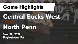 Central Bucks West  vs North Penn  Game Highlights - Jan. 28, 2022