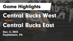 Central Bucks West  vs Central Bucks East  Game Highlights - Dec. 5, 2023