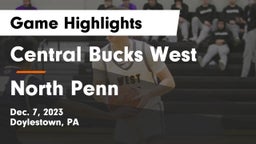 Central Bucks West  vs North Penn  Game Highlights - Dec. 7, 2023