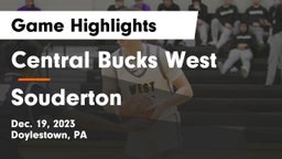 Central Bucks West  vs Souderton  Game Highlights - Dec. 19, 2023