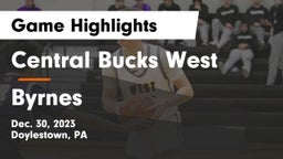 Central Bucks West  vs Byrnes  Game Highlights - Dec. 30, 2023