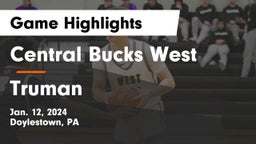 Central Bucks West  vs Truman  Game Highlights - Jan. 12, 2024