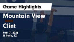 Mountain View  vs Clint  Game Highlights - Feb. 7, 2023