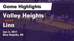 Valley Heights  vs Linn  Game Highlights - Jan 3, 2017