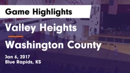 Valley Heights  vs Washington County  Game Highlights - Jan 6, 2017