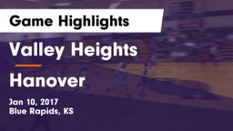 Valley Heights  vs Hanover  Game Highlights - Jan 10, 2017