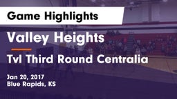 Valley Heights  vs Tvl Third Round Centralia Game Highlights - Jan 20, 2017